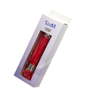 Плетка (флоггер) красная, кожзаменитель, легкая - No Taboo