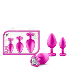 Анальная пробка, S, маленькая розовая LUXE BLING PLUGS, 2.5 см х 6.6 см - No Taboo