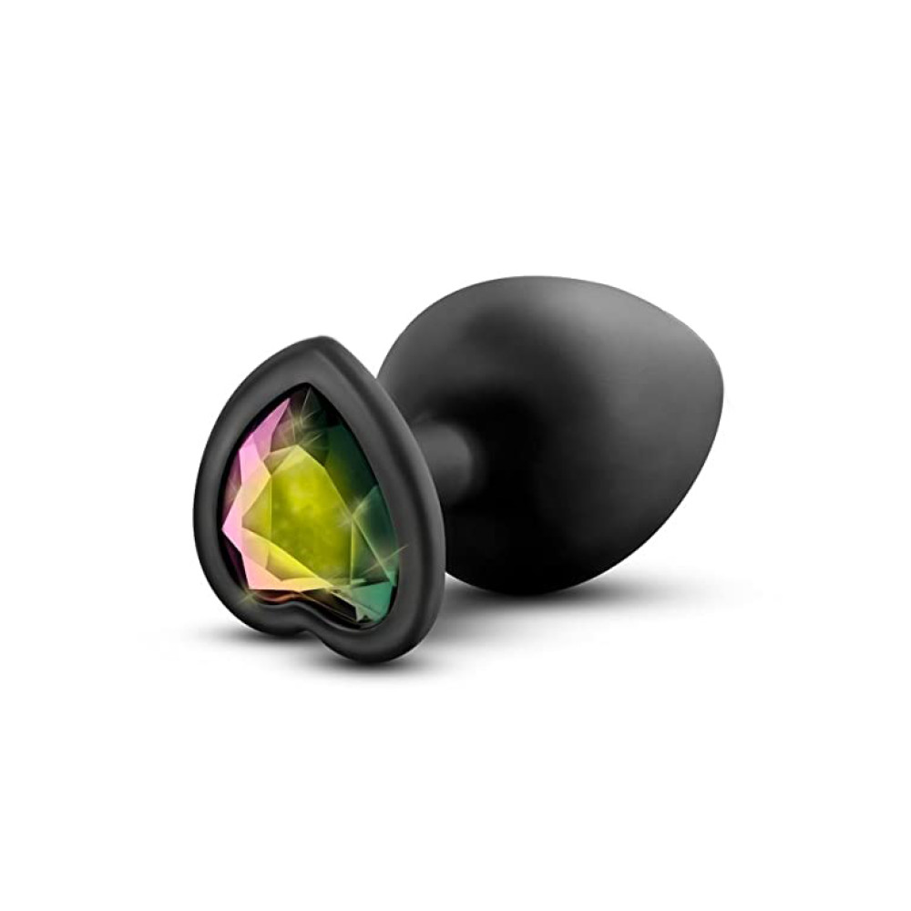 Анальная пробка, 7.1 см х 3.5 см, средняя черная LUXE BLING PLUGS (33782), zoom