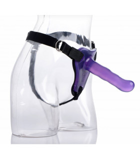 Страпон гелевый нереалистичный, на трусах, фиолетовый - No Taboo