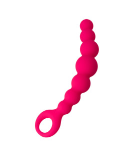 Анальная елочка силикон, розовая, 19 см - No Taboo