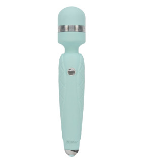 Вибромассажер-микрофон силиконовый, мятного цвета - No Taboo