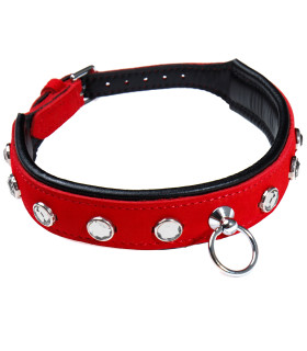 Ошейник красный Голландия ручная работа - No Taboo