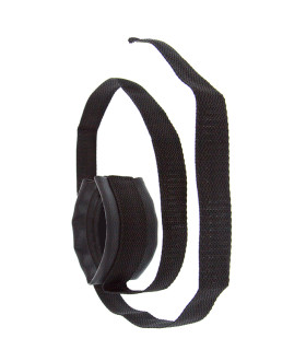 Ошейник с поводком GP, кожзам, черный - No Taboo