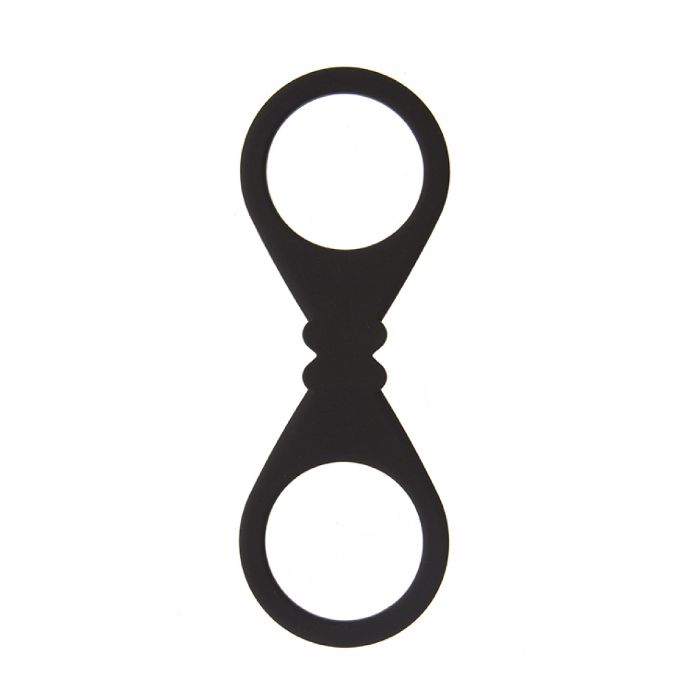 Наручники силиконовые GP, черные (42536), zoom