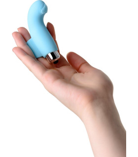 Вибратор на палец силикон мятный - No Taboo