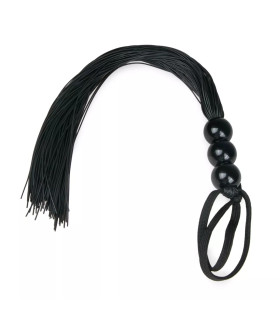 Плетка силиконовая Black Silicone Whip, 32 см - No Taboo