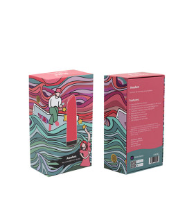 Вибропуля смарт с управлением с телефона Magic Motion Awaken, красная - No Taboo