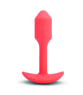 Анальна пробка з вібрацією розміру S B-Vibe Vibrating Snug Plug 1, помаранчева - No Taboo