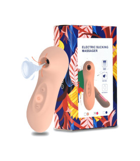 Вакуумный стимулятор клитора Electric Sucking Massager 2.0 USB, бежевый - No Taboo