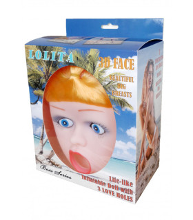 Лялька для сексу LOLITA з 3D обличчям, 3 отвори, 165 см - No Taboo
