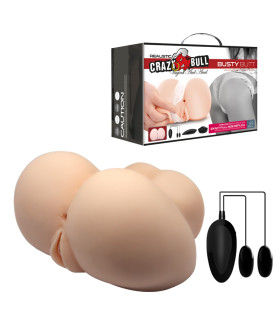 Мастурбатор попа с вибрацией Crazy Bull Busrty Butt, киберкожа - No Taboo