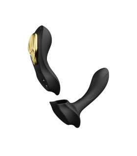 Вібратор у трусики AYA Zalo Obsidian Black на пульті управління - No Taboo