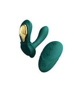 Вибратор в трусики AYA Zalo Turquoise Green на пульте управления - No Taboo