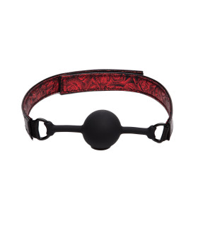 Кляп Fifty Shades of Grey силіконовий, червоно-чорний - No Taboo