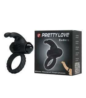 Эрекционное виброкольцо Pretty Love, черное, 5.4 х 2.4 см - No Taboo