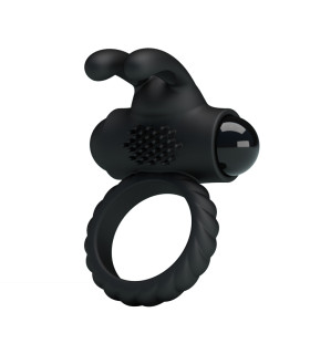 Эрекционное виброкольцо Pretty Love, черное, 5.4 х 2.4 см - No Taboo