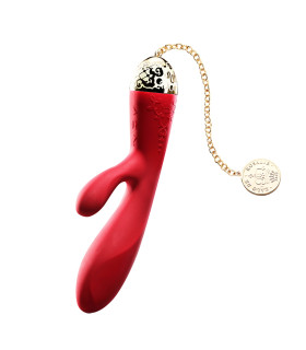Вібратор вагінально-кліторальний Versailles ZALO Rosalie, червоний - No Taboo