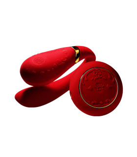 Вибратор для пар с пультом Versailles ZALO Fanfan Set, красный - No Taboo