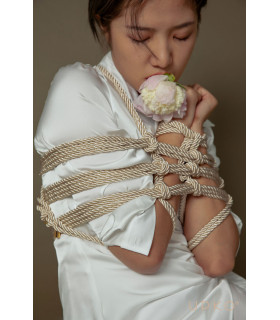 Веревка для бондажа UPKO Restraint Bondage Rope, золотая, 10 м - No Taboo