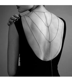 Украшение для спины Bijoux Indiscrets Magnifique Back and Cleavage Chain, золотистое - No Taboo