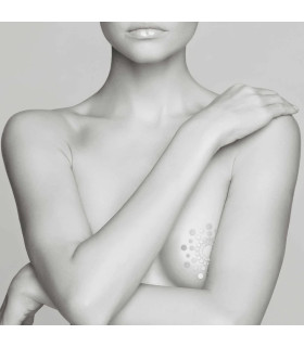 Украшение для груди MIMI Metallic Bijoux Indiscrets, временные тату, 3 шт - No Taboo