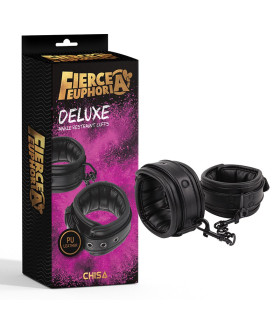 Поножи Chisa Fierce Feuphoria Deluxe, замкожа, черные - No Taboo