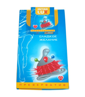 Презерватив с усиками Intim Lux Сладкое желание, латекс, 1 шт - No Taboo