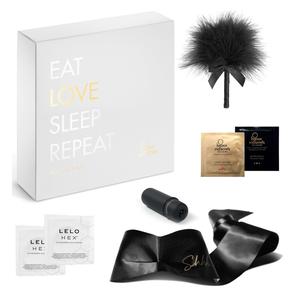 Подарочный набор для секса Bijoux Indiscrets INTIMACY LOVE, белый, 7 предметов (45198), zoom