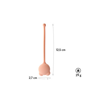 Вагінальна кулька Lyra Omicron , силікон, бежевий - No Taboo