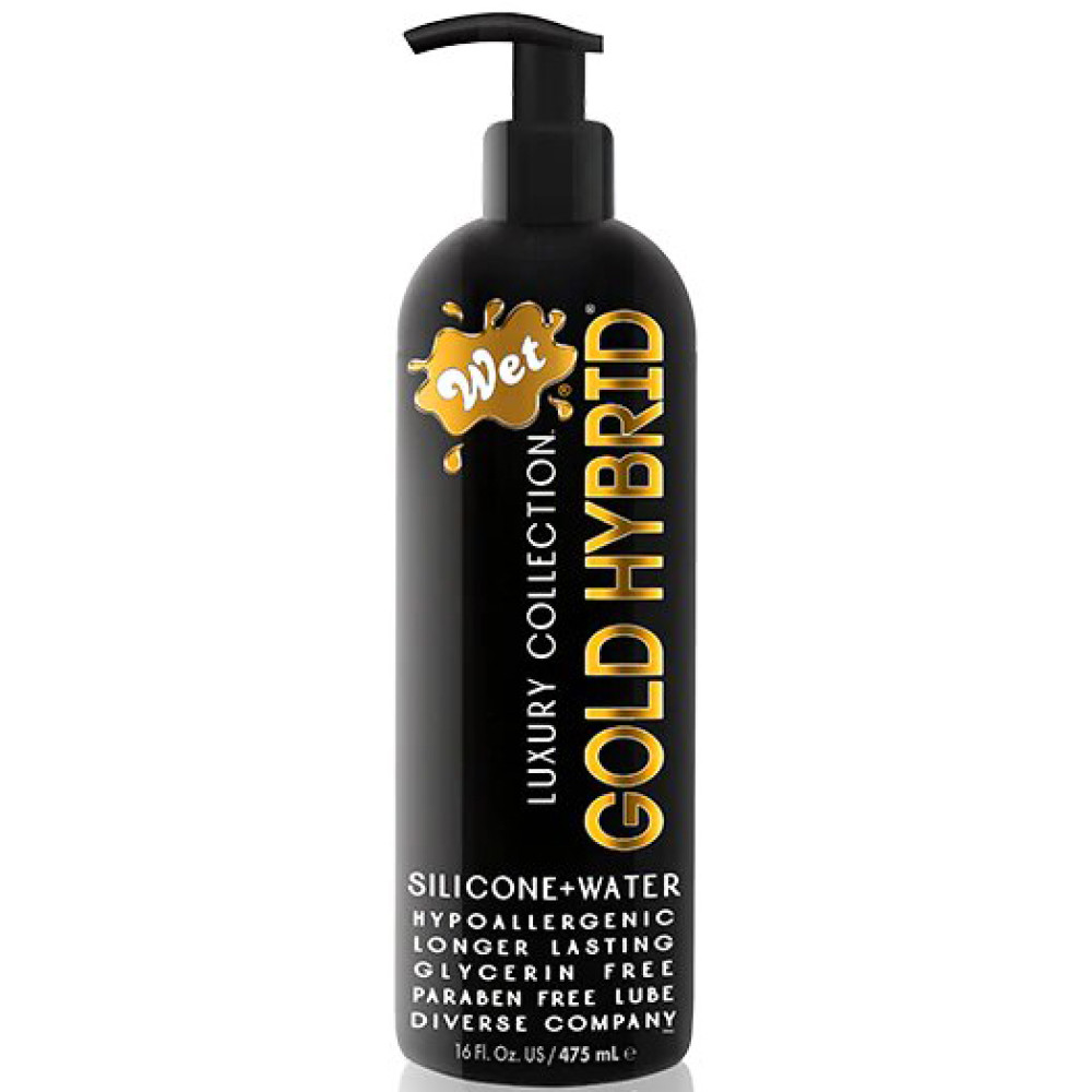 Лубрикант Wet Gold Hybrid водно-силіконовий, 475 мл (44805), zoom