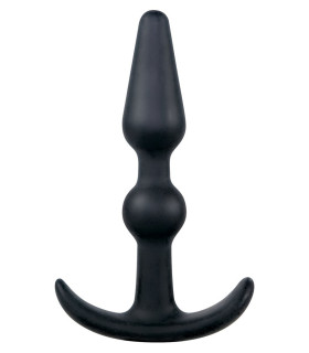 Анальная пробка Backdoor Lovers Plug, силикон, черная - No Taboo