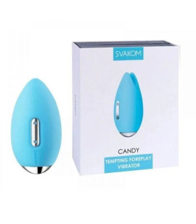 Вибратор для клитора Svakom Candy голубой, 9.6 х 4.2 см - No Taboo