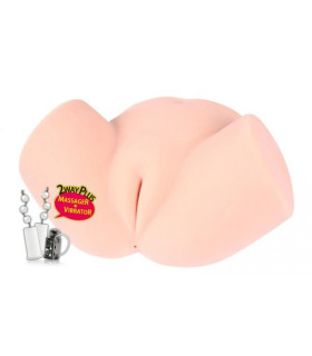 Мастурбатор реалістичний Kokos Samanda, з вібрацією, вагіна та анус, кібершкіра - No Taboo