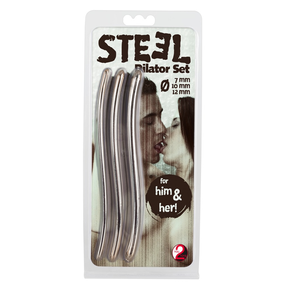 Набор уретральных катетеров из стали Steel Dilatoren Set, 3 шт (52552), zoom