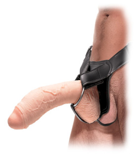 Фаллопротез реалистичный гигантский Pipedream FFE Ext.Hollow бежевый, 26 х 7 см - No Taboo