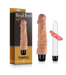 Вибратор реалистичный 7 Real Feel Vibrator Flesh, 20 см х 4.5 см - No Taboo