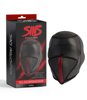 Маска-шлем с отстёгивающимися элементами Chisa Sins Iquisition Full-face, черная - No Taboo
