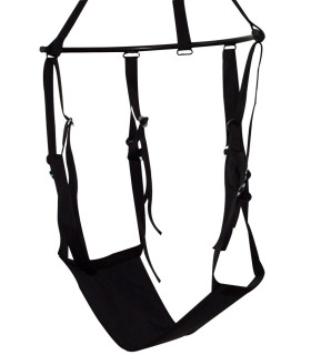 Секс-гойдалка Feels like Heaven, з регульованим м'яким сидінням, чорна - No Taboo