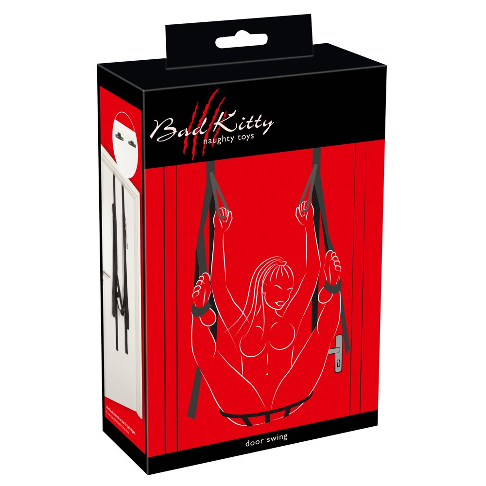 Секс-качели на дверь Bad Kitty Door Swing, черные (52625), zoom