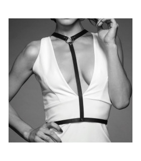 Портупея с кольцом на шее MAZE Bijoux Indiscrets черная, OS - No Taboo