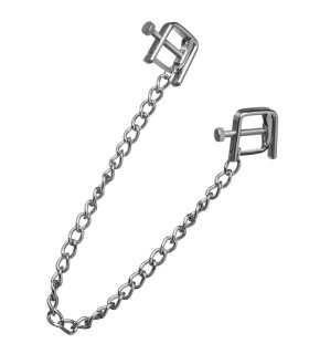 Зажимы для сосков квадратные на цепочке NO TABOO - No Taboo