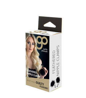 Зажимы для сосков с перьями GP FEATHERED NIPPLE CLAMPS - No Taboo