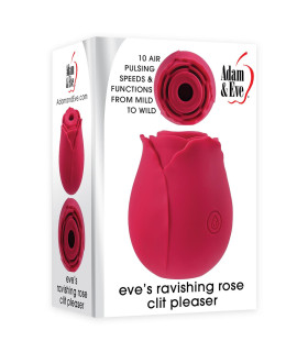 Вакуумный клиторальный стимулятор роза ADAM ET EVE EVE'S RAVISHING ROSE CLIT PLEASER - No Taboo