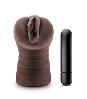 Мастурбатор вагина реалистичный с вибро Hot Chocolate Brianna Chocolate - No Taboo