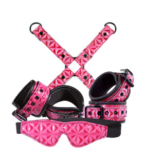 Набор БДСМ для связывания NS Novelties SINFUL BONDAGE KIT PINK, 4 предмета - No Taboo