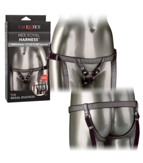Трусики для страпона The Regal Duchess, сріблясті - No Taboo