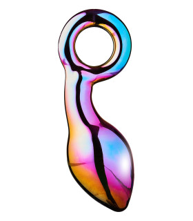 Анальный плаг из боросиликатного стекла GLAMOUR GLASS CHUNKY RING PLUG - No Taboo