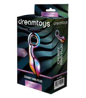 Анальный плаг из боросиликатного стекла GLAMOUR GLASS CHUNKY RING PLUG - No Taboo