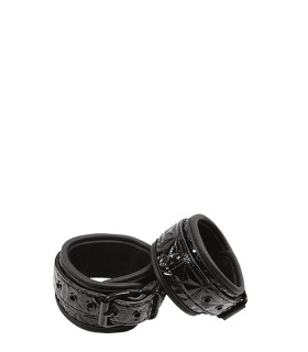 Поножи NS Novelties SINFUL BLACK ANKLE CUFFS, черные - No Taboo